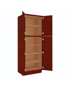 Charleston Cherry Utility Cabinet 30"W x 84"H Madison - RTA Cabinet Company