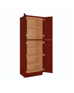 Charleston Cherry Utility Cabinet 30"W x 90"H Madison - RTA Cabinet Company