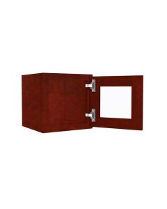 Wall Beveled Glass Door with Finished Interior 12" x 12" Madison - RTA Cabinet Company