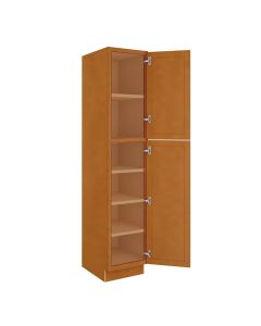 Charleston Toffee Utility Cabinet 18"W x 90"H Madison - RTA Cabinet Company