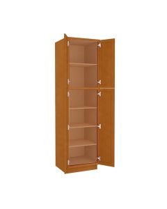 Charleston Toffee Utility Cabinet 24"W x 90"H Madison - RTA Cabinet Company