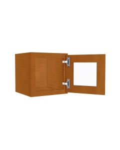 W1212BGFI - Wall Beveled Glass Door with Finished Interior 12" x 12" Madison - RTA Cabinet Company