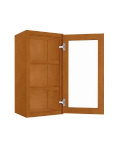 WM1530GDFI - Wall Glass Door Cabinet with Finished Interior 15" x 30" Madison - RTA Cabinet Company