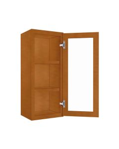 WM1536GDFI - Wall Glass Door Cabinet with Finished Interior 15" x 36" Madison - RTA Cabinet Company