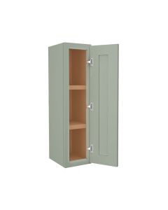 Craftsman Lily Green Shaker Wall Cabinet 9" x 36" Madison - RTA Cabinet Company