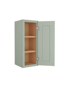 Craftsman Lily Green Shaker Wall Cabinet 12" x 30" Madison - RTA Cabinet Company