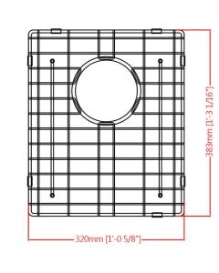 F0124YZ2 Stainless Steel Sink Grid Madison - RTA Cabinet Company