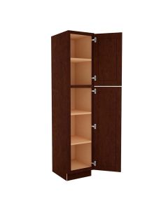 Espresso Shaker Utility Cabinet 18"W x 90"H Madison - RTA Cabinet Company