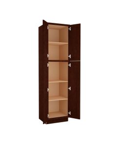 Espresso Shaker Utility Cabinet 24"W x 90"H Madison - RTA Cabinet Company