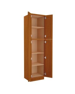 Cinnamon Shaker Utility Cabinet 24"W x 96"H Madison - RTA Cabinet Company