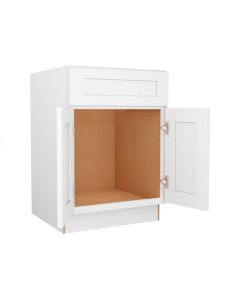 Colorado Shaker White Sink Base Cabinet 24"W Madison - RTA Cabinet Company