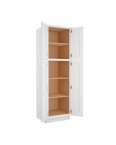 Shaker White Elite Utility Cabinet 24"W x 84"H Madison - RTA Cabinet Company