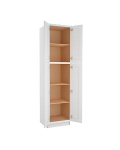 Shaker White Elite Utility Cabinet 24"W x 90"H Madison - RTA Cabinet Company