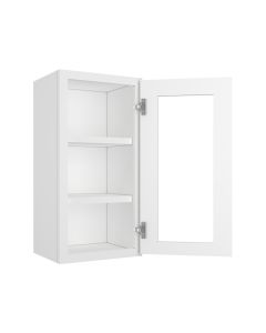 Wall Glass Door Cabinet with Finished Interior 15" x 30" Madison - RTA Cabinet Company