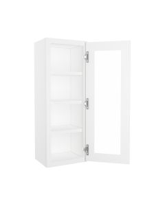 Wall Glass Door Cabinet with Finished Interior 15" x 42" Madison - RTA Cabinet Company