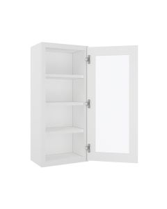 Wall Glass Door Cabinet with Finished Interior 18" x 42" Madison - RTA Cabinet Company