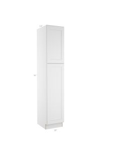 Colorado Shaker White Utility Cabinet 18"W x 96"H Madison - RTA Cabinet Company