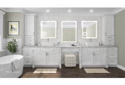 Colorado White Shaker Bath Vanities Madison - RTA Cabinet Company