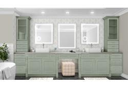 Craftsman Lily Green Shaker Madison - RTA Cabinet Company